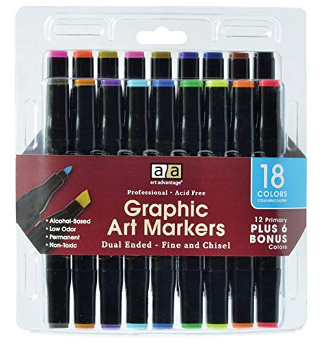 Rev-mw17pro Art Marker Set, 18 Colores