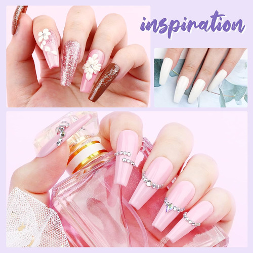 Saviland Kit De Uñas Acrílicas Con Puntas De Uñas, Juego De