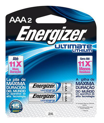 Pilha Energizer Ultimate Lithium Aaa Energizer