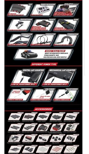 Pista Autos De Carrera Electrica 7.65mts Superior 502