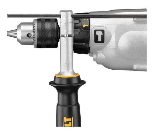 Imagen 3 de 3 de Taladro eléctrico angular percutor y destornillador DeWalt DWD520 3500rpm 60Hz 1100W amarillo 120V