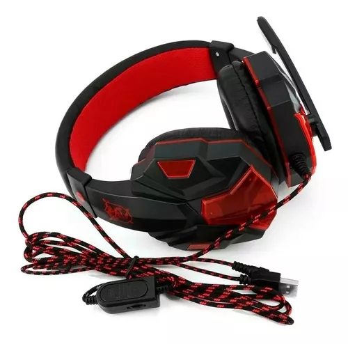 Auriculares Gamer Pc Profesional Luces Led Microfono Gaming