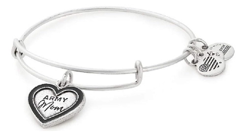 Alex And Ani Brazalete Para Mujer Army Mom, Plata Rafaeliana