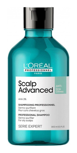  Shampoo Anti Oleosidad X 300ml Scalp Advanced Loreal