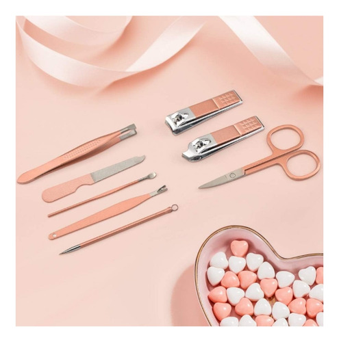 Juego De Manicura, 8 En 1, Kit De Pedicura Profesional