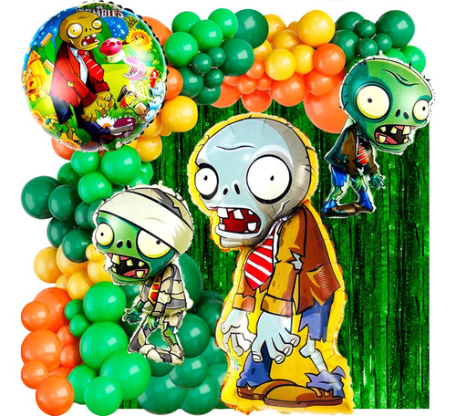 50 Art Globo Plantas Vs Zombies Cumpleaños Juego Deco795 
