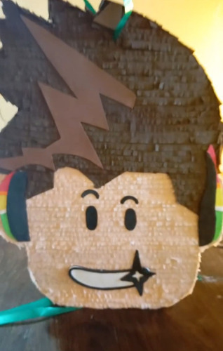 Piñata Cartón Arcoirispapel Colorido 1 Unidad Marrón Oscuro Roblox Roblox Nene Mediana