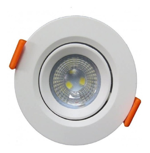 Spot Led Dicróica Embutir Redondo 7w Branco Frio 6000k Cor Branco Frio Voltagem 110v/220v