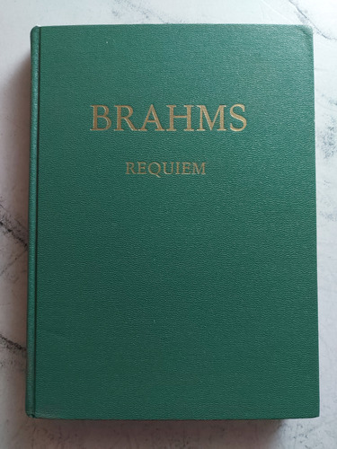 Antiguo Libro Requiem. Brahms. Ian1328