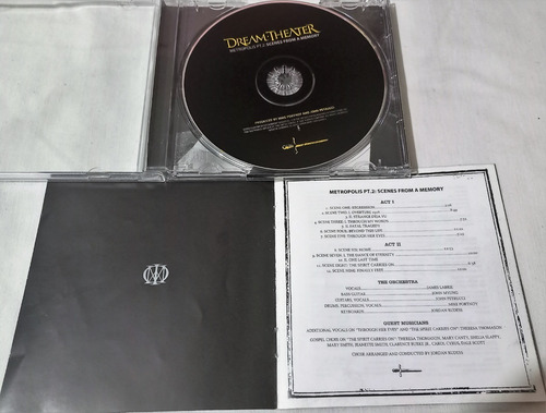 Dream Theater - Metropolis Pt. 2: Scenes From A Memory Cd (Usado)