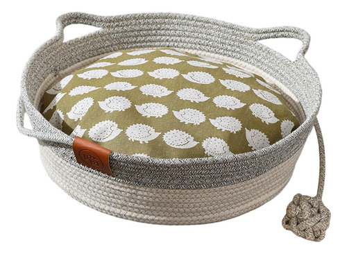 Bed De Gato Tejido Gatito Nido Para Dormir Nido Para M Gris
