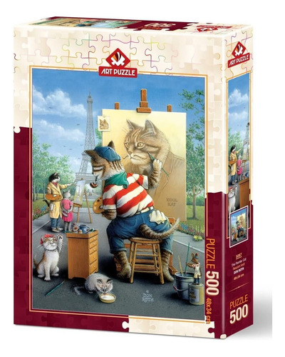 El Gato Pintor De París Rompecabezas 500 Pzs Art Puzzle 5087