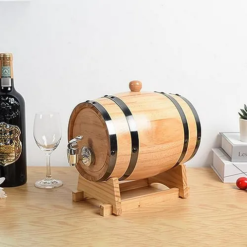 Dispensador Barril Madera 1l Envejecer Bebidas Whiskey