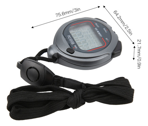 Cronômetro Metronome Pc100b Digital Sport Timer Portátil