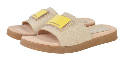 Imagen 3 de 7 de Zuecos Sandalias De Cuero De Mujer Mica - Ferraro