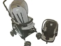 Comprar Cochecito + Huevito Peg Perego Usado Gris Oscuro Gris