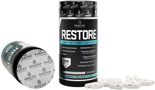Imagen 3 de 3 de Sascha Fitness Restore 120 Capsulas Fit 9 Nocturno Restore