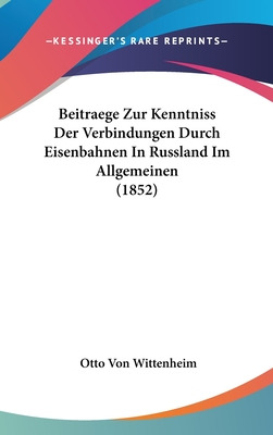 Libro Beitraege Zur Kenntniss Der Verbindungen Durch Eise...