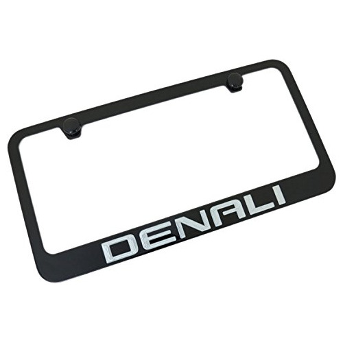 Gmc Denali Black Metal Licence Plate Frame