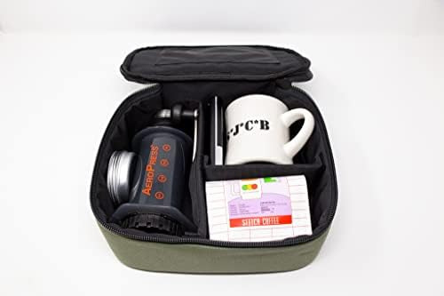 Kit Viajero Café Básico Con Sobreequipo En Verde