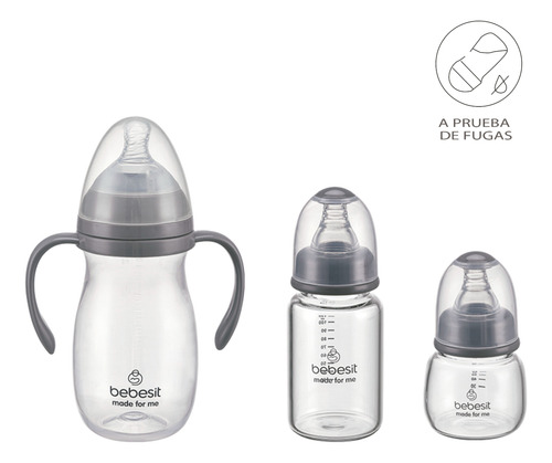 Set De Lactancia 6 En 1 Mamaderas Y Accesorios Bebesit