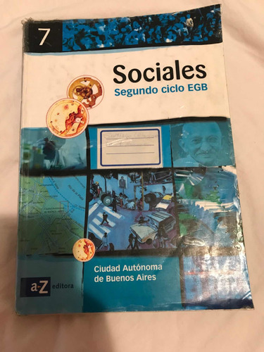 Libro Sociales Segundo Ciclo Egb 7 A-z Editora Muy Buen Est