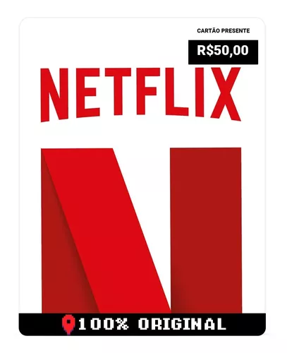 Gift Card Assinatura Netflix R$50 - Envio Digital - Gift Card Online