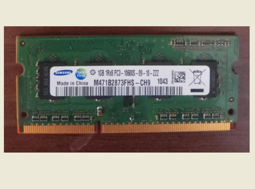 Memoria Ram 1gb Ddr3 Sodimm Samsung