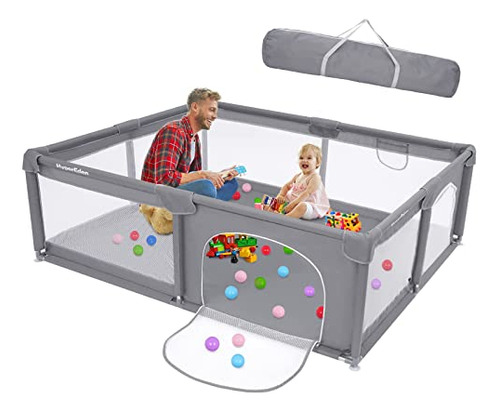 Playpen Para Bebés, 71 X 59 Pulgadas Playpen Grande Para Beb