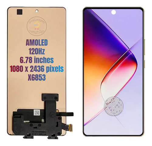 Pantalla Táctil Amoled For Infinix Note 40 X6853 Negra