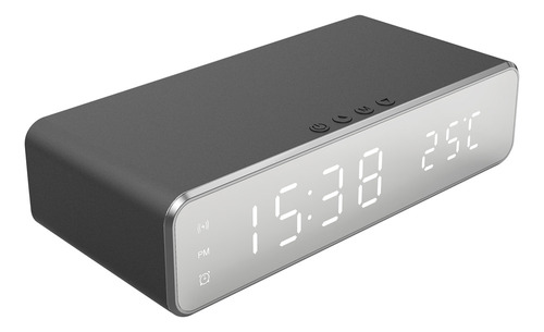 Reloj Despertador Digital Con Carga Inalámbrica Para Teléfon