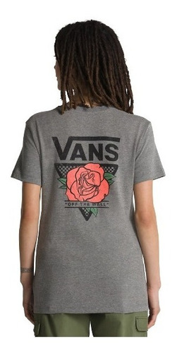 Remera Vans Triangle Rose Mujer