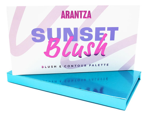 Paleta Rubor Sunset Blush Iluminador Maquillaje Arantza Tono Del Maquillaje Mixto Mixto