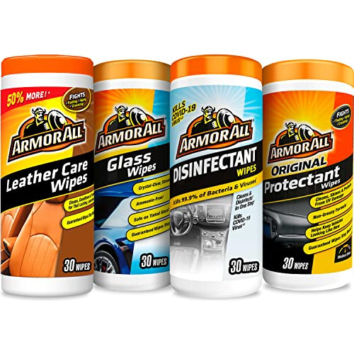 Interior Car Cleaning Wipes Kit, Disinfects, Protects, ...