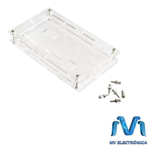 Case Carcasa Para Arduino Mega 2560 Acrílico Protector 2pzs