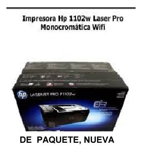 Impresora  H.p.   1102w,  Laser