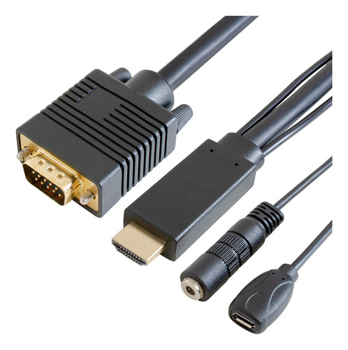 Goppa Audio Hdmi Vga Mm Cable Convertidor Micro-b Pie