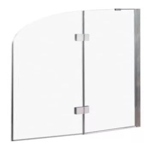 Mampara Rebatible + Paño Fijo 120 X 150. Vidrio Incoloro