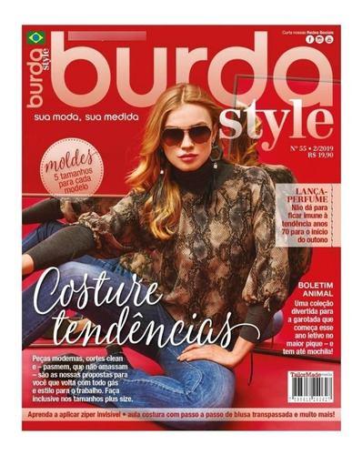 Revista Burda Style - Costure Tendência  N° 55