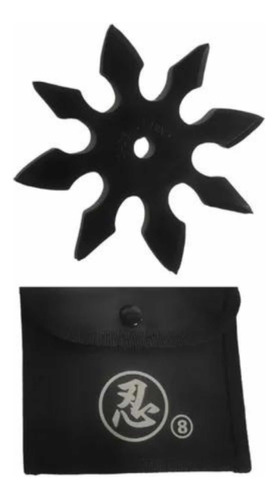 Estrella Ninja Shuriken 8 Puntas Con Funda Steel