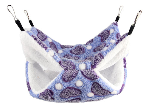 3 Hamaca Para Hámster, Ropa De Cama, Nido Corazón Púrpura