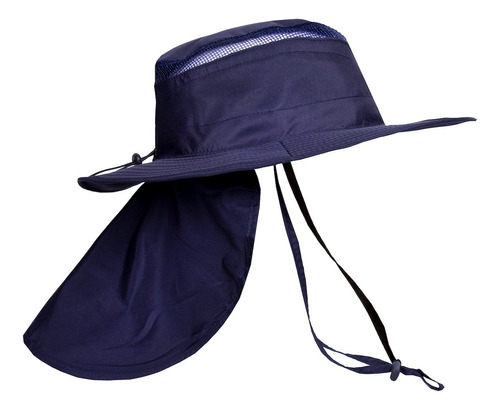 Sombrero Breezy Azul Con Tapeta ¡protección Solar!