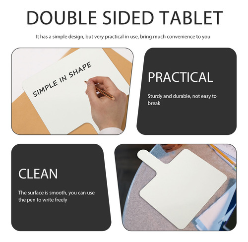 2 Pizarras Blancas De Doble Cara, Tablas De Respuestas Borra