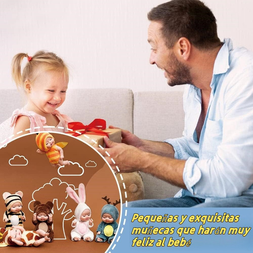 Yo 6 Pz Muñecas For Dormir Reborn Vístete Niños Muñecas