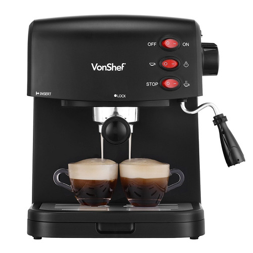 Imagen 1 de 6 de Vonshef 15 Bar Pump Espresso Coffee Maker Machine - Create 