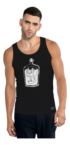 Camiseta Tank Top Hombre Gym Estampado Alternativo Poison