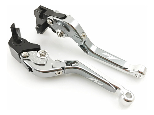 A Palancas Para Yamaha Yzf R1 2004 - 2014, Plateadas Con