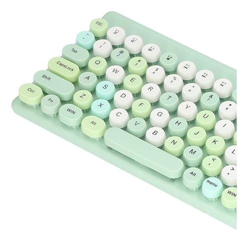 Teclado Y Ratón Usb, Inalámbrico, Bonito Mix De Colores, 86