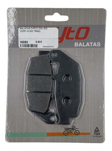 Balatas Disco (dm 250 Vort-x 300 Trasera) (w253)