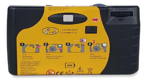 Camara Desechable Kodak Power Flash 39 Fotos 800 Asas